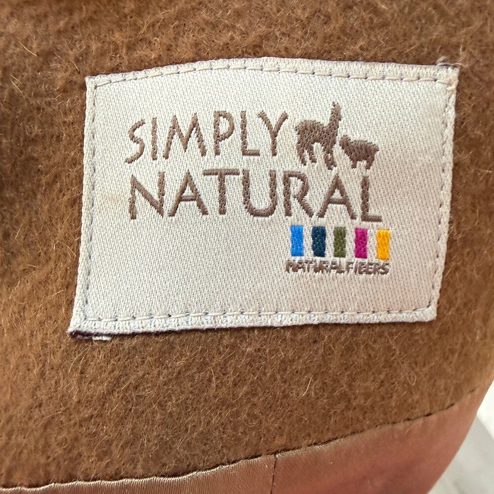 Simply Natural Missy Alice Jacket Coat Alpaca Merino Size 44 Large X-Large - Picture 7 of 7